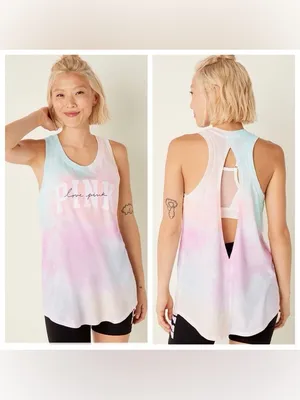 Victoria's Secret PINK Everyday Racerback Tank Top Tie Dye thumbnail 7