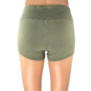 Aritzia TNA Women's Green Low Rise Activewear Fitness Yoga Gym Biker Shorts Sz S thumbnail 3