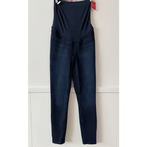 SPANX Mama Faux Denim Maternity Leggings Pull-On Shaping Dark Wash Size S thumbnail 3