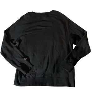 Champion Sweatshirt Womens‎ Size Large Black Crewneck Pullover Fleece Logo thumbnail 4