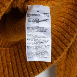 Old Navy Womens Wool Blend Cable Knit Crewneck Pullover Sweater Size M Gold Cozy thumbnail 6