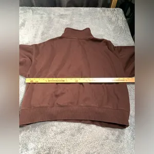 Fabletics Brown Half-Zip Sweatshirt XXL/1X thumbnail 8