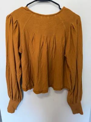 Free People Blouse Long Sleeve thumbnail 2