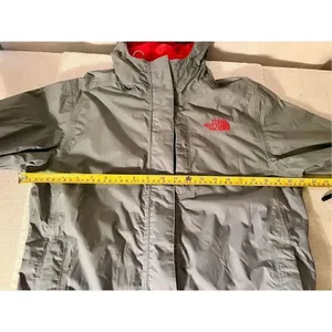 The North Face Shell Hyvent Jacket Gray Pink Lining Size Medium Women’s thumbnail 13