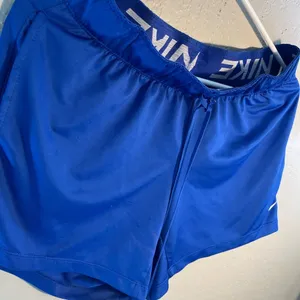 Nike Blue Athletic Shorts with Elastic Waistband Dri-Fit SZ S High-Waist thumbnail 4