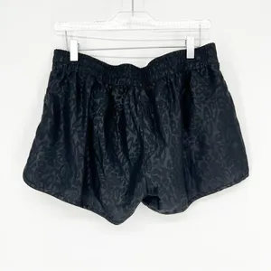 ZYIA Active Bomber Animal Print Running Shorts Women's XL Black Athletic thumbnail 3