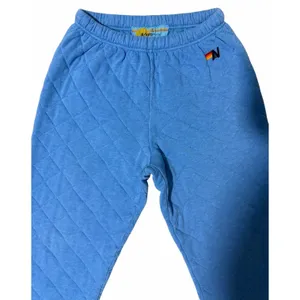 Aviator Nation‎ Quilted Sweatpants Ocean Blue Size Large thumbnail 3