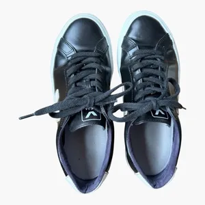 Veja Esplar Leather Sneakers Black White Low Top Lace Up Women’s US 7 EU 38 thumbnail 5