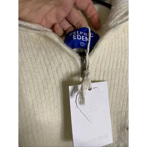 Aelfric Eden White Cowl Turtle Neck 1/4 Zip Sweater Size Small NWT thumbnail 5