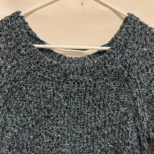 Free People Marled Blue Sahara Star Crew Neck Long Sleeve Sweater Size‎ XS thumbnail 3