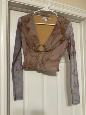 Pretty garbage top Brown thumbnail 1