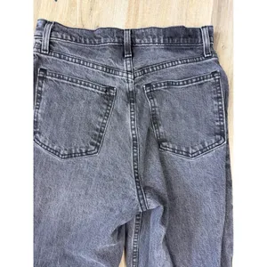 Abercrombie & Fitch Curve Love 90s Straight Ultra‎ High Rise Faded Black 28/6R thumbnail 5