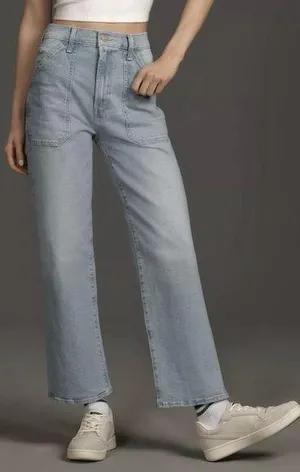 NWT MOTHER Denim The Patch Rambler Ankle Norway Dude Wash Size 27 thumbnail 1