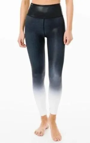 Zyia Black Metallic Ombre Light n Tight Hi-Rise 7/8 Legging Size 12 thumbnail 1