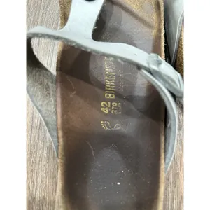 Birkenstock Women‎ Gizeh Icy Metallic Silver Birko-Flor Sandals Sz EU 42 thumbnail 4