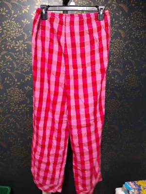 Victoria's Secret Pink And Red Plaid Pajama Pants thumbnail 3