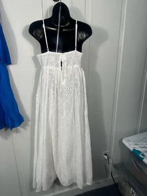 ASOS Design White Lace Overlay Spaghetti Strap Dress Size 2 NWT thumbnail 6