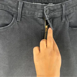 Old Navy High Rise Wow‎ Straight Leg Jeans Stretch Black Denim Size 8 thumbnail 3