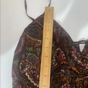 Newport News s‎ Vibrant Boho babydoll Paisley Y2k Spaghetti Strap Top size 16 thumbnail 3