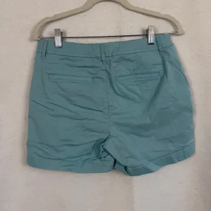 A New Day Womens Stretch Chino Shorts Light Teal Blue Size‎ 6 Mid Rise Casual Summer thumbnail 3