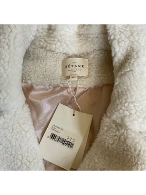 NWT SÉZANE ISÉE COAT White WOOL soft SZ42 us10 bust44 thumbnail 3