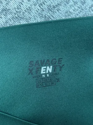 Savage X Fenty Green High-Waisted Athletic Leggings thumbnail 6