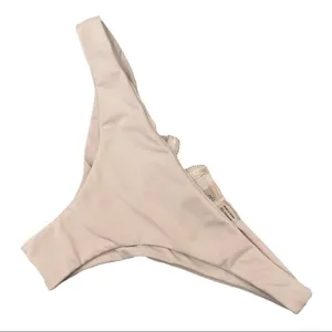 Beach Bunny Bikini Bottom With Zipper White thumbnail 1