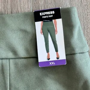 Express Ponte Pants Stretch Slim High Rise Green Women XXL Career Pull On thumbnail 8