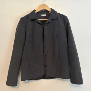 Ashworth Small Quilted Lightweight Jacket Washed Black Collar Outerwear Button thumbnail 1