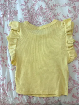 ZARA Yellow Crop Top thumbnail 3