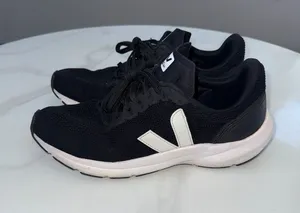 Veja Women's Black and White Athletic Sneakers thumbnail 1
