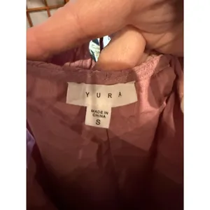 YURA Maxi Dress Women's Small Pink Boho Tiered Ruffle Hem Spaghetti Strap thumbnail 7
