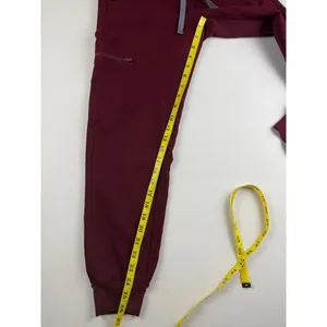 FIGS Women's Zamora Jogger Scrub Pants XS Burgundy thumbnail 6