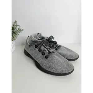 Allbirds Women's Wool Runner Gray Black Merino Wool Sneakers Size 8 Normcore thumbnail 2