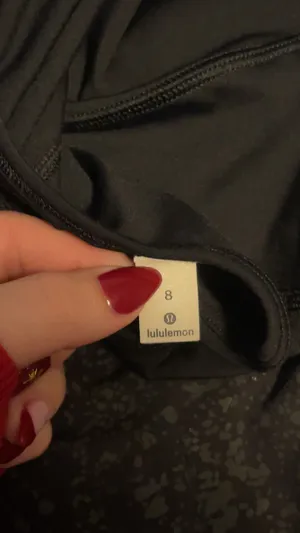 Black Lululemon sports dress 8” thumbnail 3