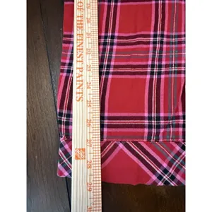 Victoria's Secret Plaid PJ Pajama Set Size XLarge Red Pink Drawstring Button up thumbnail 11