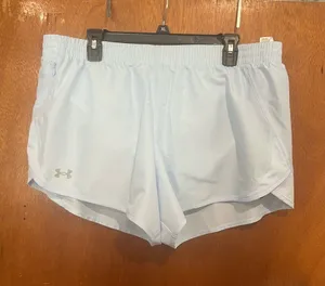 Under Armour Pale Blue Women's Athletic Shorts thumbnail 1