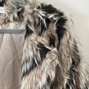 Faux fur jacket with hook in size Large thumbnail 2