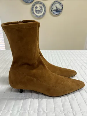 Madewell The Ciel Glove Ankle Boot in Warm Chestnut Brown Size 6.5 thumbnail 6