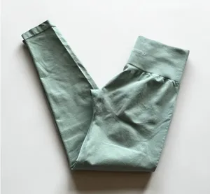 NVGTN Women Sage Green Seamless High Waisted‎ Activewear Gym Leggings Size S thumbnail 1