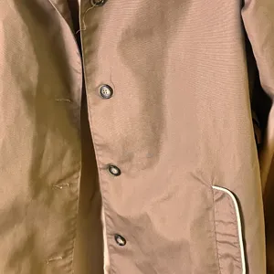 Unbranded M Polyester Brown Button-Up Womens Trench Coat No Lining With Pockets thumbnail 4