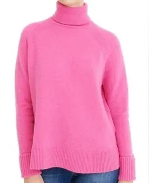 J.Crew Merino/Alpaca Turtleneck Sweater Long Sleeve Pink Pullover Knit Size‎ S thumbnail 1