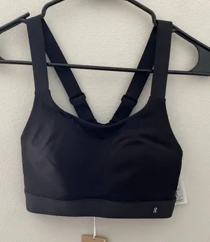 New On Cloud Performance Sports Bra Black Size XS High Support Activewear thumbnail 1