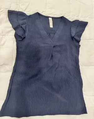 Boutique Navy Blouse thumbnail 1
