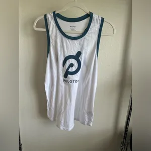 Peloton White and Blue Tank Top thumbnail 4