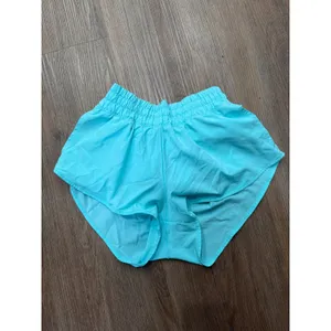 OFFLINE by Aerie Real Good Low Rise Smocked Athletic Shorts‎ Turquoise Blue XS thumbnail 3