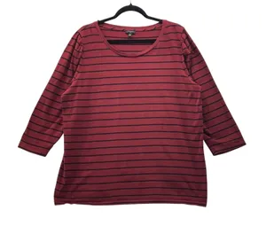 Talbots‎ Top Maroon 2X thumbnail 1