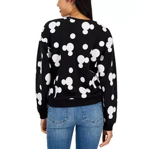 Disney Sequin Embellished Mickey Mouse Print Sweatshirt junior women’s large thumbnail 3