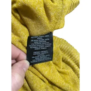 Anthropologie Postage Stamp marigold yellow‎ turtleneck sweater size medium thumbnail 6