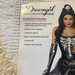 NEW Dreamgirl Bare Bones Babe Sexy Skeleton Costume Size Small thumbnail 7